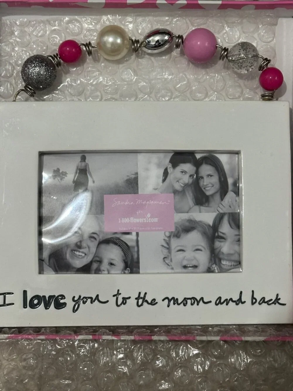 Sandra Magsamen 1-800-Flowers Beaded Picture Frame NIB 